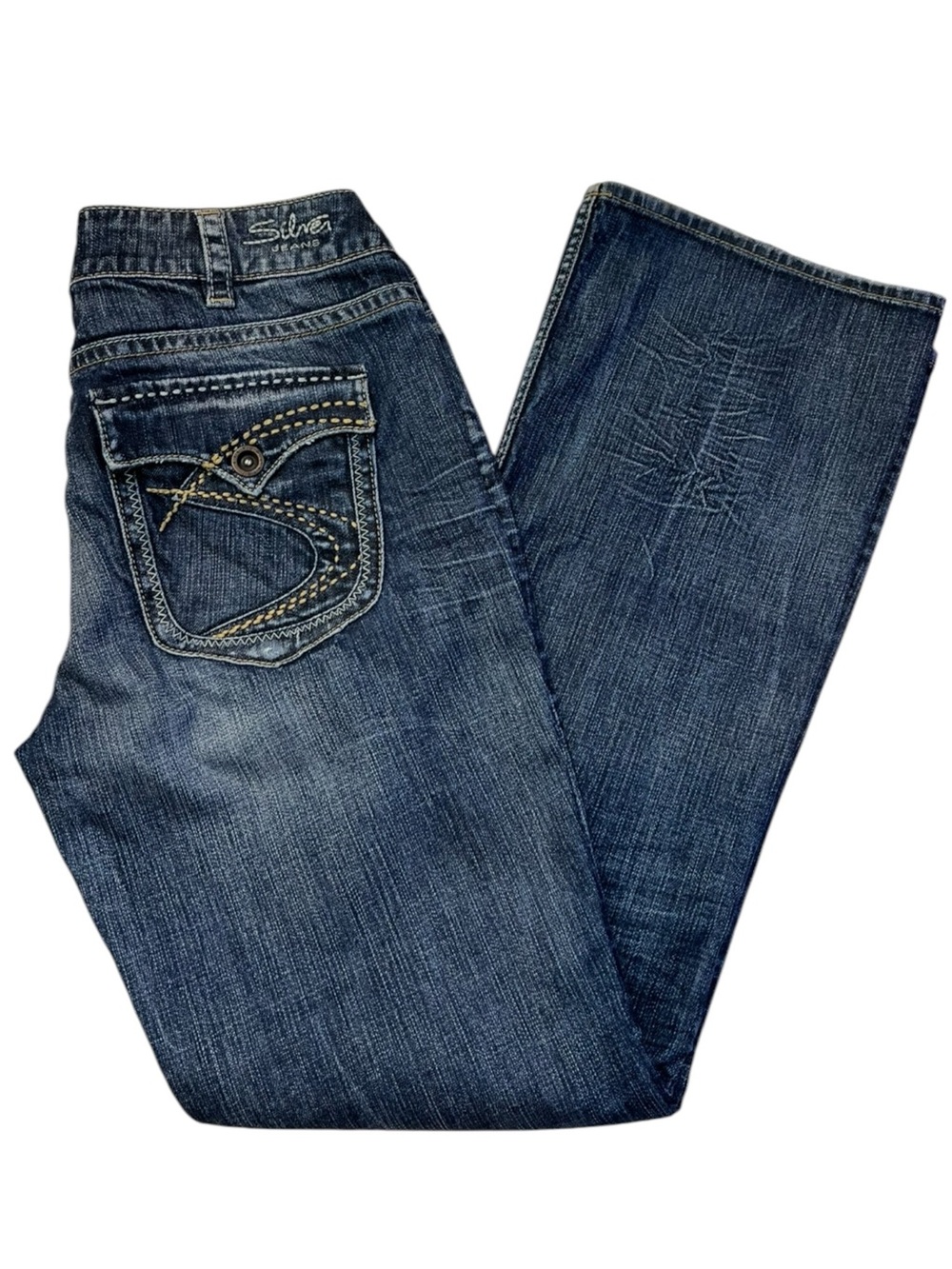 Silver Suki Flap Pocket Bootcut Jeans 32